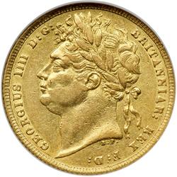 Great Britain. Sovereign, 1821. NGC EF40