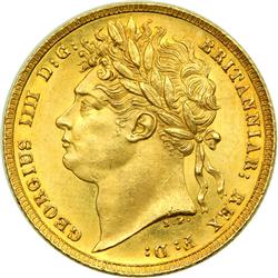 Great Britain. Sovereign, 1822. NGC MS64