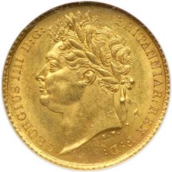 Great Britain. Half Sovereign, 1825. NGC MS63