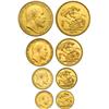 Image 1 : Great Britain. Coronation Gold and Silver Proof Set, 1902. PCGS PF60