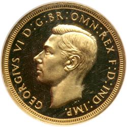 Great Britain. Sovereign, 1937. NGC PF65