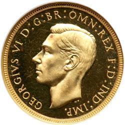 Great Britain. Half Sovereign, 1937. NGC PF64