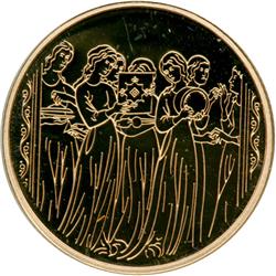 Israel. Gold 10 New Sheqalim plus silver 2 and 1 New Sheqel, 1996. PF