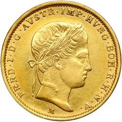 Italian States - Milan. 1/2 Sovrano, 1848-M. NGC AU