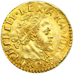 Italian States - Naples. Scudo d'oro, 1582. NGC AU55