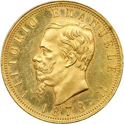 Italy. 100 Lire, 1878-R. NGC MS64