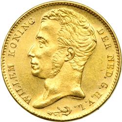 Netherlands. 10 Gulden, 1825-B (Brussels). NGC MS63