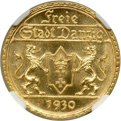 Poland - Danzig. 25 Gulden, 1930. NGC MS65