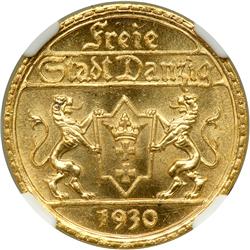 Poland - Danzig. 25 Gulden, 1930. NGC MS64