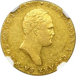 Poland. 25 Zlotych, 1818-IB. NGC EF45