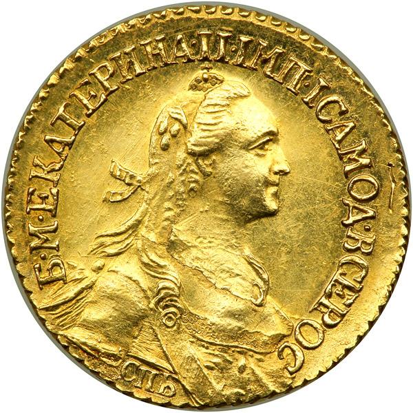 2 Roubles Russia. 2 Roubles, 1766-SPB. NGC MS61