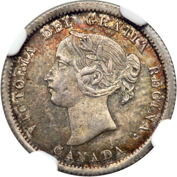 Canada. 5 Cents, 1870. NGC MS62