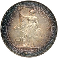 Great Britain. Trade Dollar, 1895-B. NGC MS62