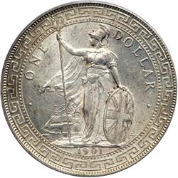 Great Britain. Trade Dollar, 1901-C. PCGS MS63