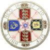 Image 1 : Great Britain. Enamel Double Florin, 1887