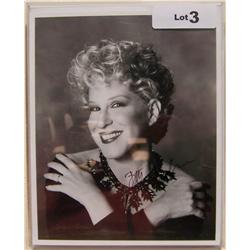Bette Midler Signed Photo