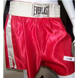George Foreman Signed Boxing Trunks