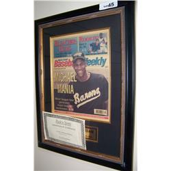 Michael Jordan Handsigned Baseball Weekly April 19, 1994. w/COA.