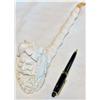 Image 1 : Intricately Hand Carved Vintage Meerschaum Pipe, 13" with custom case. Unused.