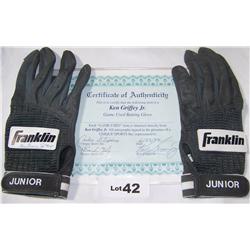 Ken Griffey Jr. Game Used Batting Gloves with COA.