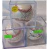 Image 1 : Lot of 3 rockstar Signed baseballs. Vince Neil, Dweezil Zappa,  and Huey Lewis.