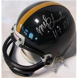 Pittsburgh Steelers mini Helmet Signed by Mel Blount HOF 1989.