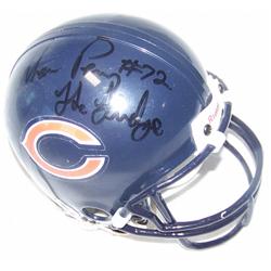William "The Fridge" Perry Handsigned Chicago Bears Mini Helmet.