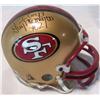 Image 2 : Multi Signed 49ers Mini Helmet. Includes: John Taylor, Guy McIntyre, and Wendell Tyler.