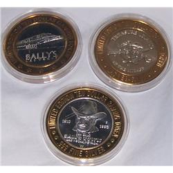 (3X The Bid) Casino .999 Silver Strikes. Sams, Treasure Island, Bally's.