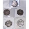 Image 1 : (5X The Bid) US Commemorative Halves. VF+ - MS Condition. 1925 Stone Mountain(1). 1893 Columbus(4)
