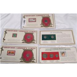 (5X The Bid) Historic Liberty Coin Collection. Some With Stamps. 90% Silver.