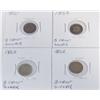 Image 1 : (4X The Bid) US 3-Cent Silver Nickels. 1851, 1852(3).