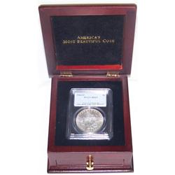 Certified PCGS MS63 Morgan 1904-O Dollar In Presentation Box.