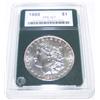 Image 2 : Morgan 1880 Dollar Graded Numismatic Grading Pros. MS-67.