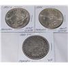 Image 1 : (3X The Bid) Morgan Silver Dollars. 1883-CC VF, 1882-S MS, 1886 MS.