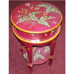 Hand Painted Decorative Circular Hallway Table.