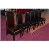 Image 1 : Lot of 6 Like New Leather Side Chairs.