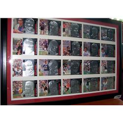 Custom Framed 1994 Action Packed Quarterback Club Uncut