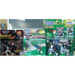 (3) Piece starting Lineup Collectibles unopened 1997 Bo Jackson Heisman, 99-00 B Sanders, 1998