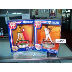 (2) Piece Starting Lineup Collectibles,unopened1994 Reggie Jackson A's ,1995 Willie Mays Candlestick