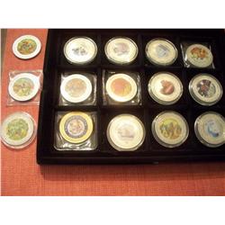  Set of 15 1998 Painted British Trade Dollars