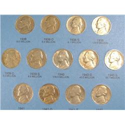Brilliant Uncirculated Set of Jefferson Nickels 1938-1964. 73 Nickels