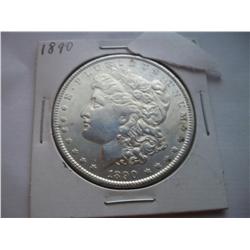 1890 Silver Morgan Dollar, AU