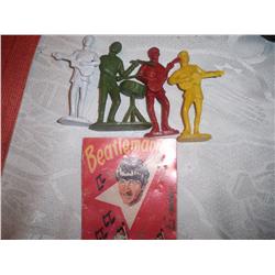 Set of 4 Beatles Figurines "Beatlemania" Early 60's