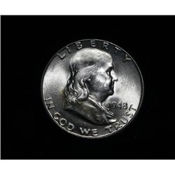 1948-d Franklin 50c Grades Choice Uncirculated ms64