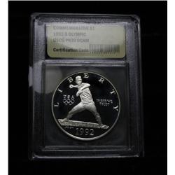 1992-s Olympic Commemorative Silver Dollar Graded PR70 DCAM
