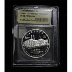 2006-s Old Mint San Francisco Mint Commemorative Proof Graded PR70 DCAM
