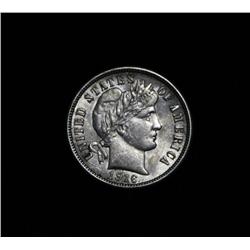 1916-p Barber Dime 10c Grades au58
