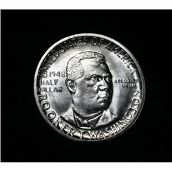 1948-s Booker T Washington Commemorative Half Dollar Grades Gem Uncirculated ms66