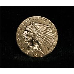 1915-p $2 1/2 Gold Indian Grades Select Uncirculated ms63